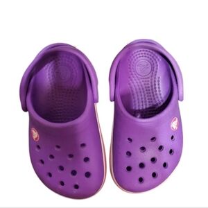 Kids Purple Crocks 4/5 Toddler
